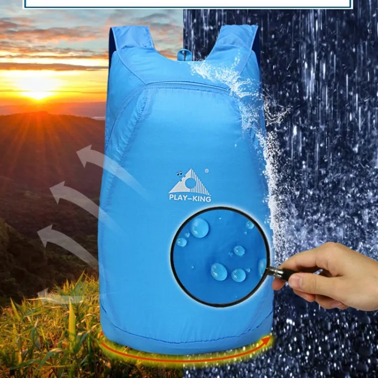 1328 20L Outdoor Climbing Portable Foldable Anti-splash Bag Ultralight Backpack, Max Load: 15kg (Blue)