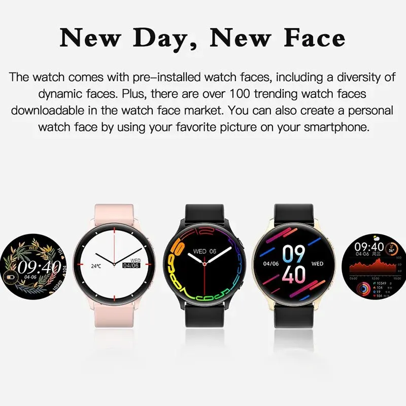 2023 New Bluetooth Call Smart Watch Women Men 1.32 " AMOLED 360*360 HD Pixel Display Smartwatch  Ladies Woman For Xiaomi Huawei