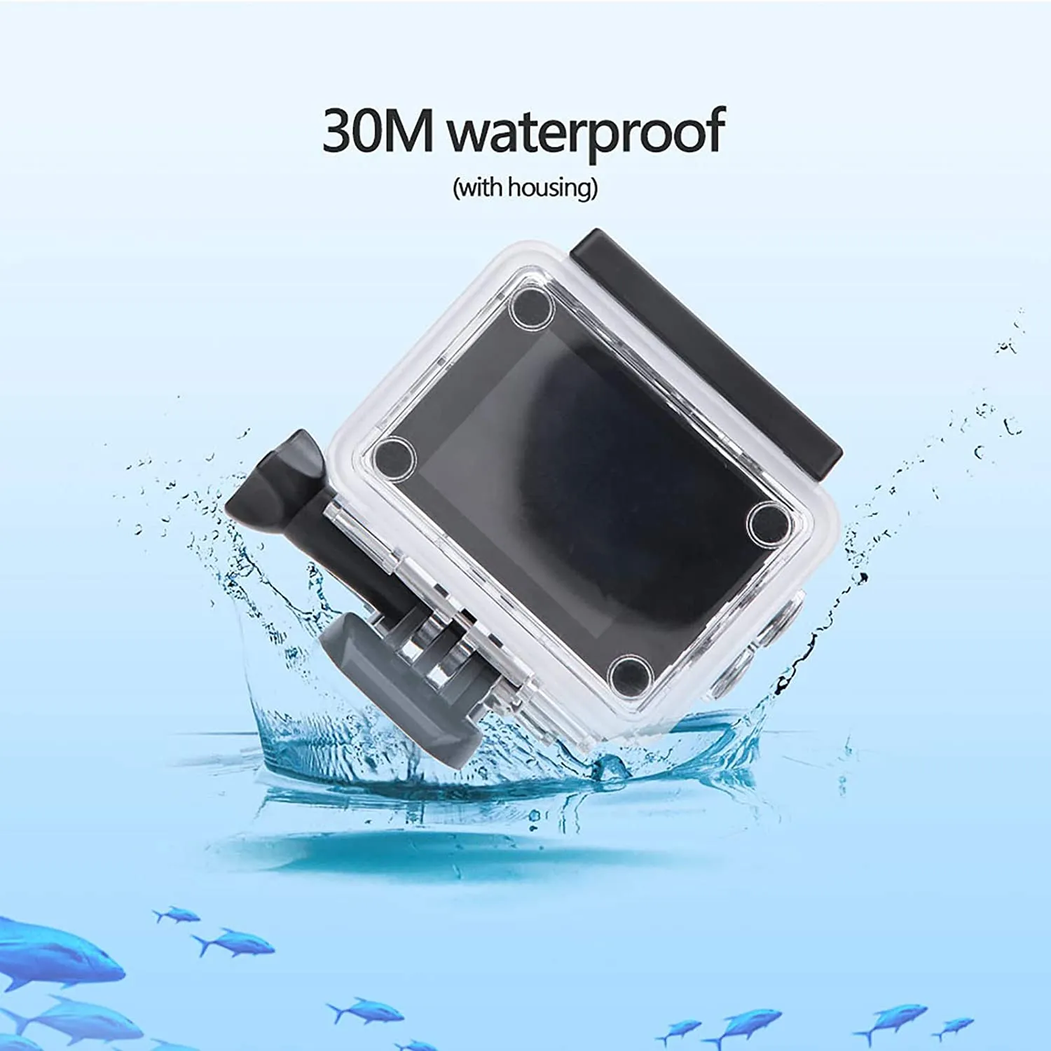 Action Camera Waterproof 13MP FHD WiFi Underwater 140 Degree Wide Angle