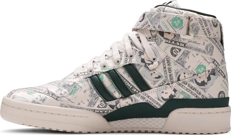 Adidas Jeremy Scott x Forum Wings 1.0 'Money' sneakers, cream