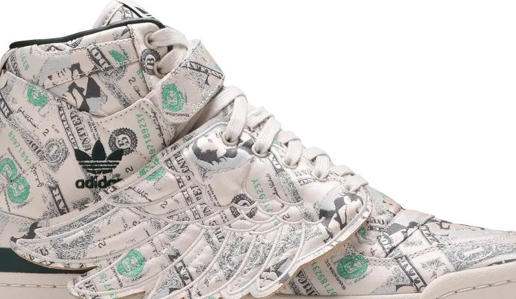 Adidas Jeremy Scott x Forum Wings 1.0 'Money' sneakers, cream