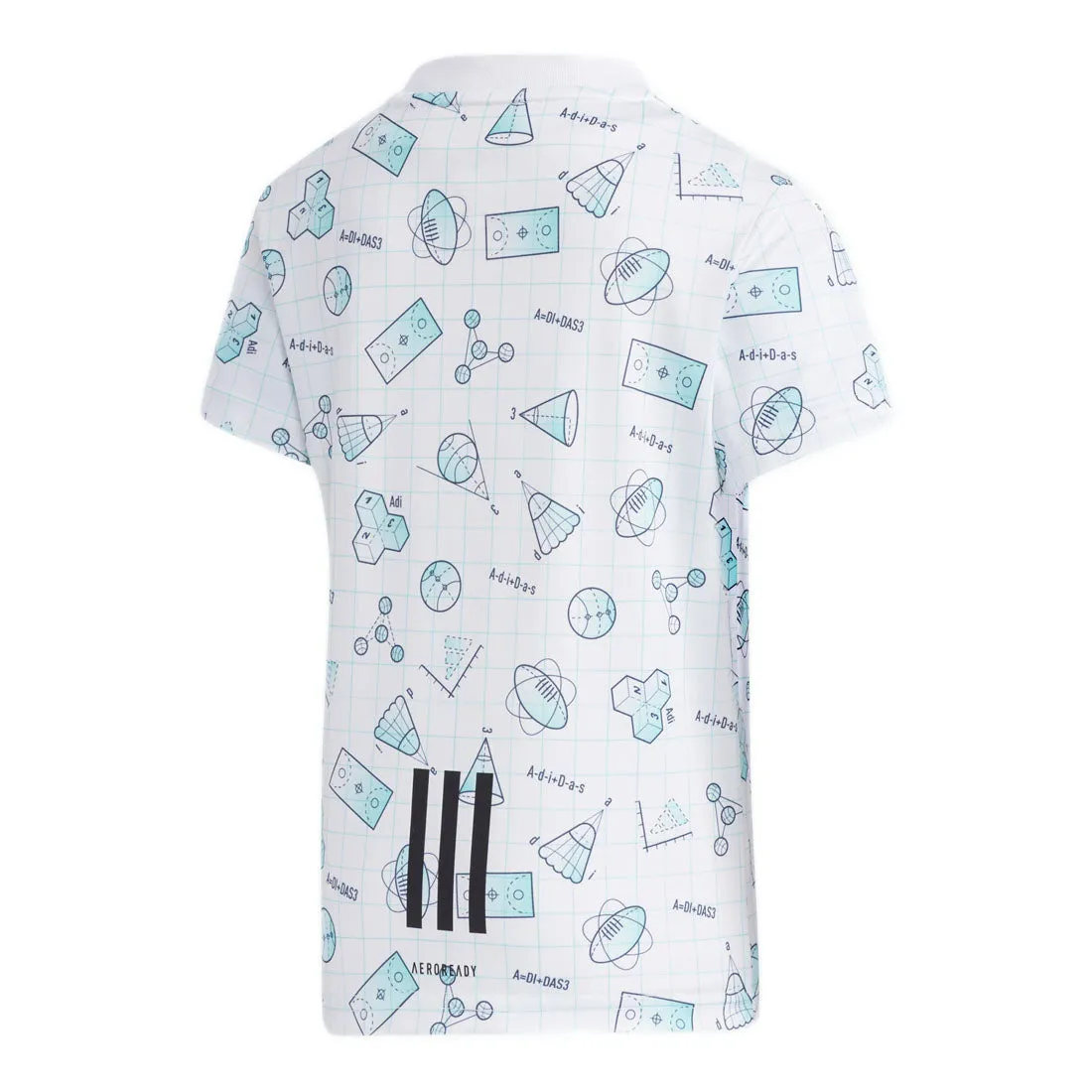 ADIDAS KIDS TRAINING ESSENTIALS POLYESTER TEE ROUND NECK WHITE