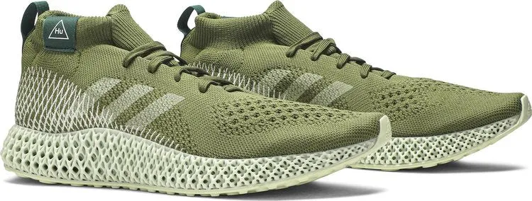 Adidas Pharrell Williams x 4D Runner 'Olive' Sneakers, Green