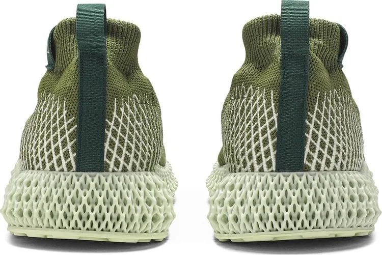 Adidas Pharrell Williams x 4D Runner 'Olive' Sneakers, Green