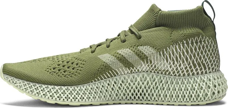 Adidas Pharrell Williams x 4D Runner 'Olive' Sneakers, Green