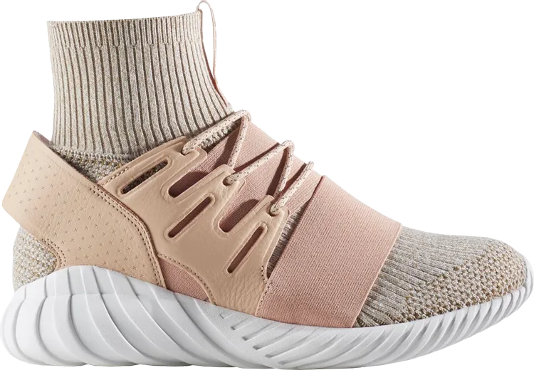 Adidas Tubular Doom Primeknit 'St Pale Nude' Sneakers, Tan