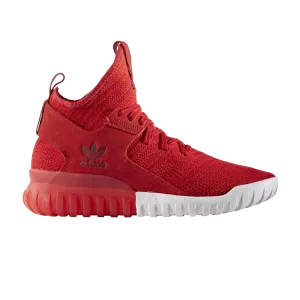 Adidas Tubular X Primeknit 'Scarlet' Sneakers, Red