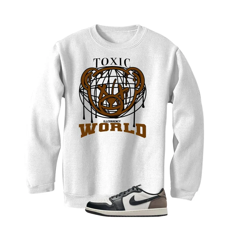 Air Jordan 1 Low OG Mocha White T-Shirt (Toxic World)| illcurrency