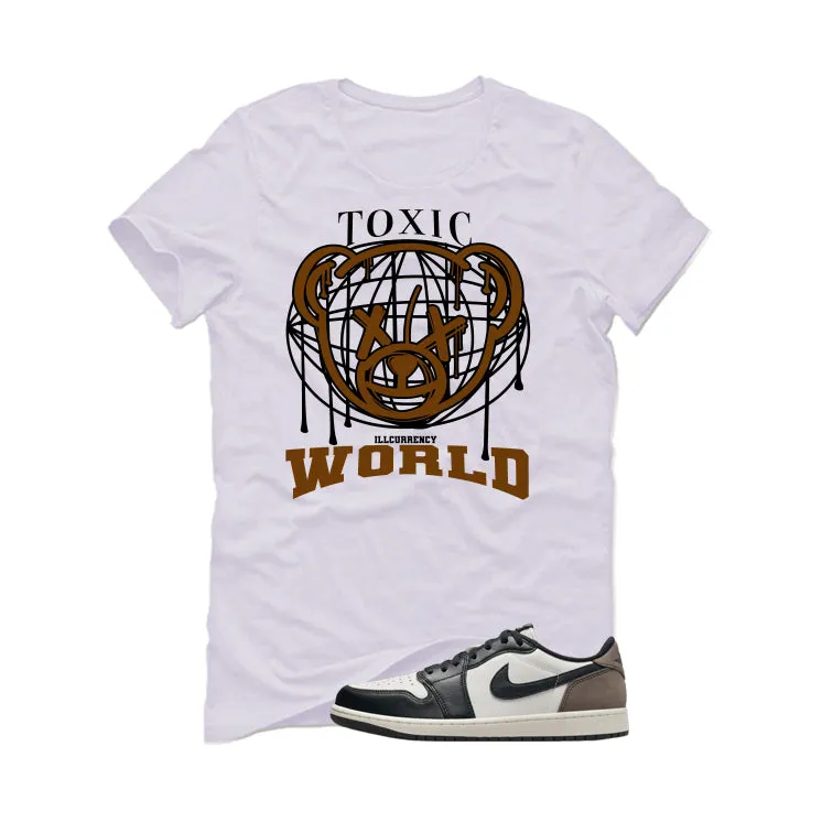 Air Jordan 1 Low OG Mocha White T-Shirt (Toxic World)| illcurrency