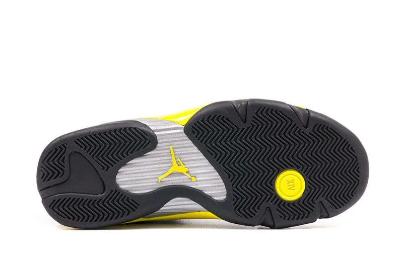 Air Jordan 14 Thunder Black/Vibrant Yellow-White