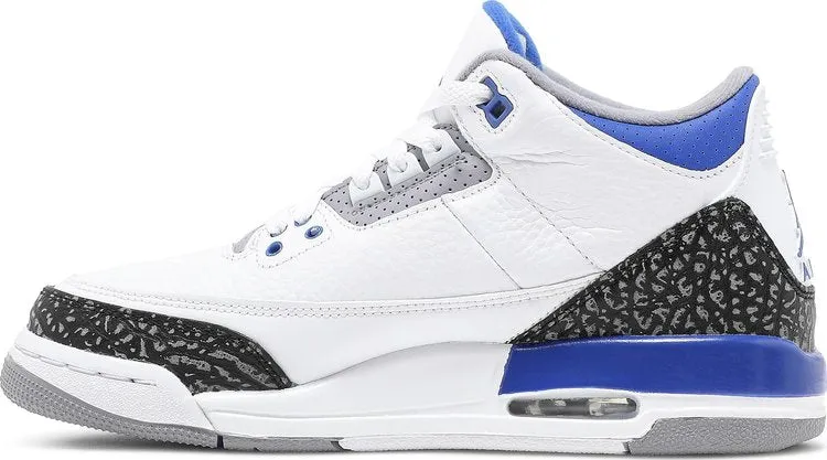 Air Jordan 3 Retro GS Racer Blue, white