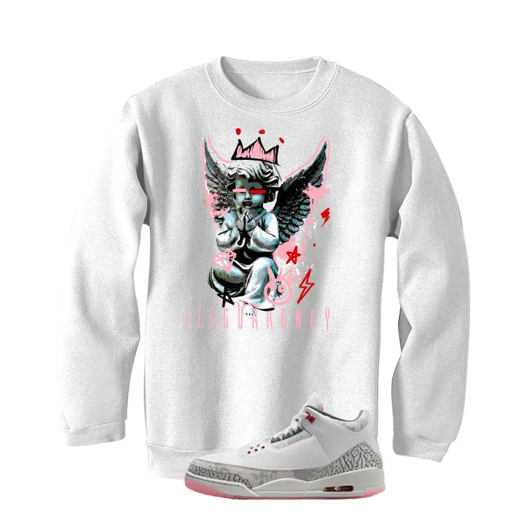 Air Jordan 3 Wings White T-Shirt (Graffiti Angel)| illcurrency