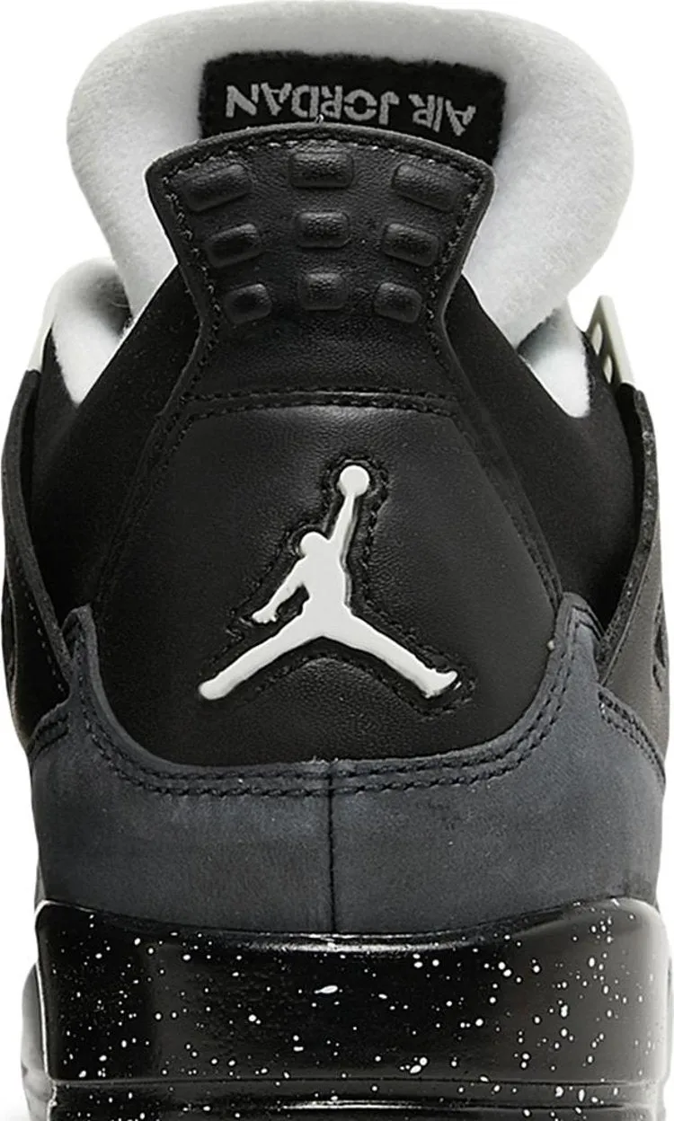 Air Jordan 4 Retro GS Fear Sneakers, Black