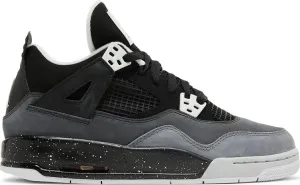 Air Jordan 4 Retro GS Fear Sneakers, Black