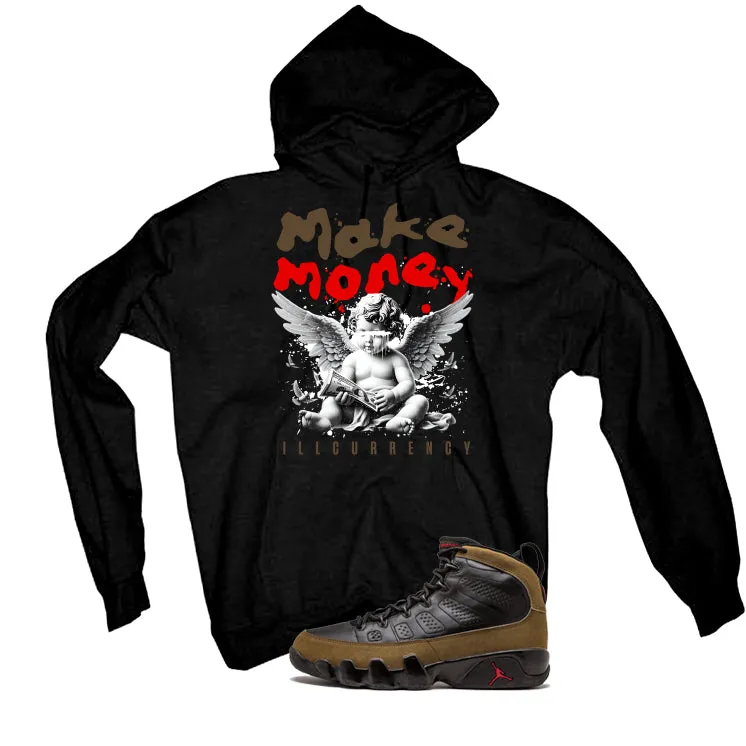 Air Jordan 9 Olive Black T-Shirt (Make Money)| illcurrency