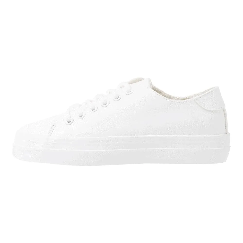 Anna Field Zapatillas Faux Leather Sneakers, White