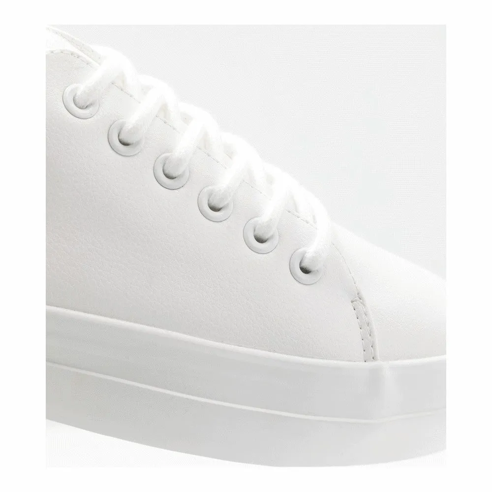 Anna Field Zapatillas Faux Leather Sneakers, White