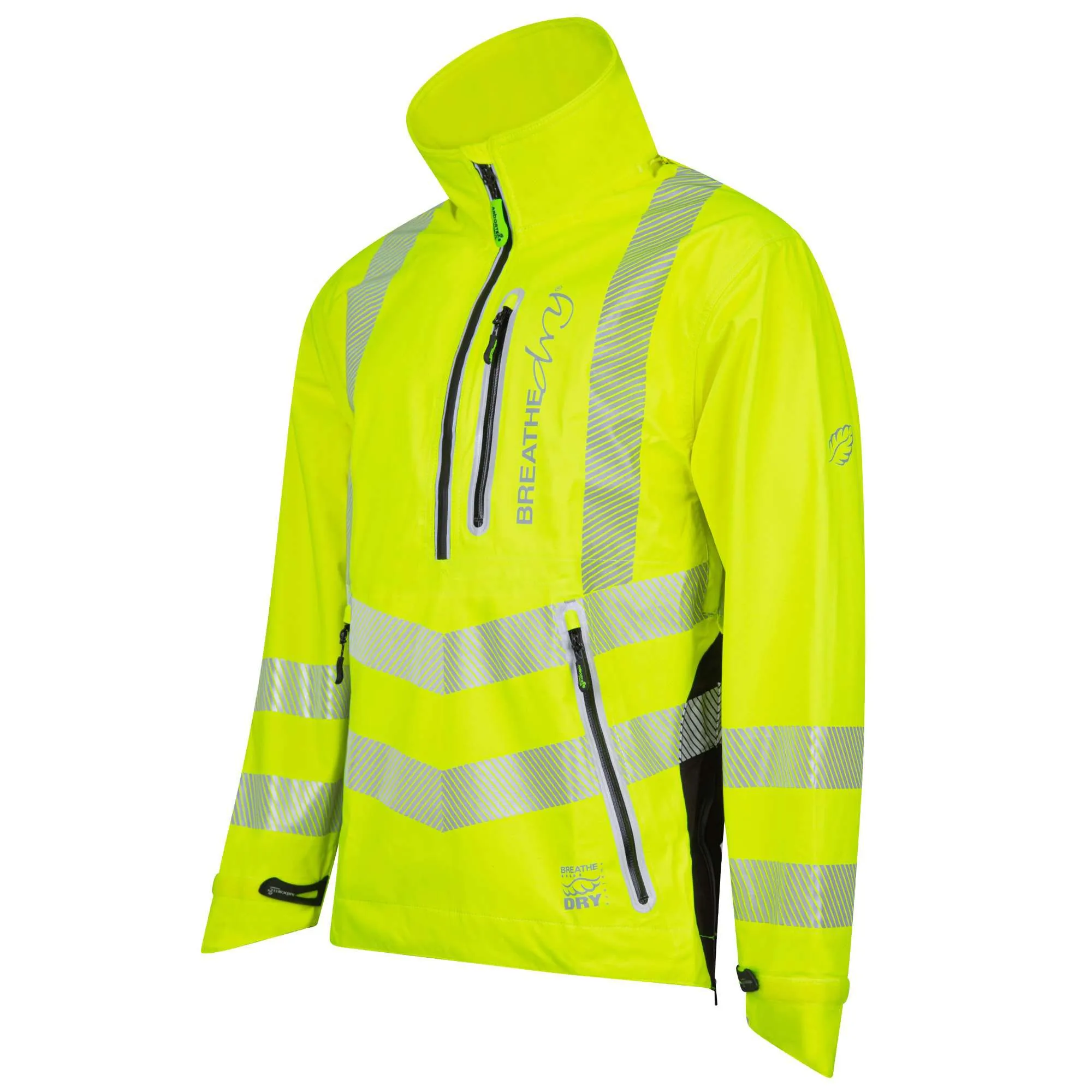 ATHV4400 Arbortec BreatheDry® Waterproof Smock - Hi-Vis Yellow