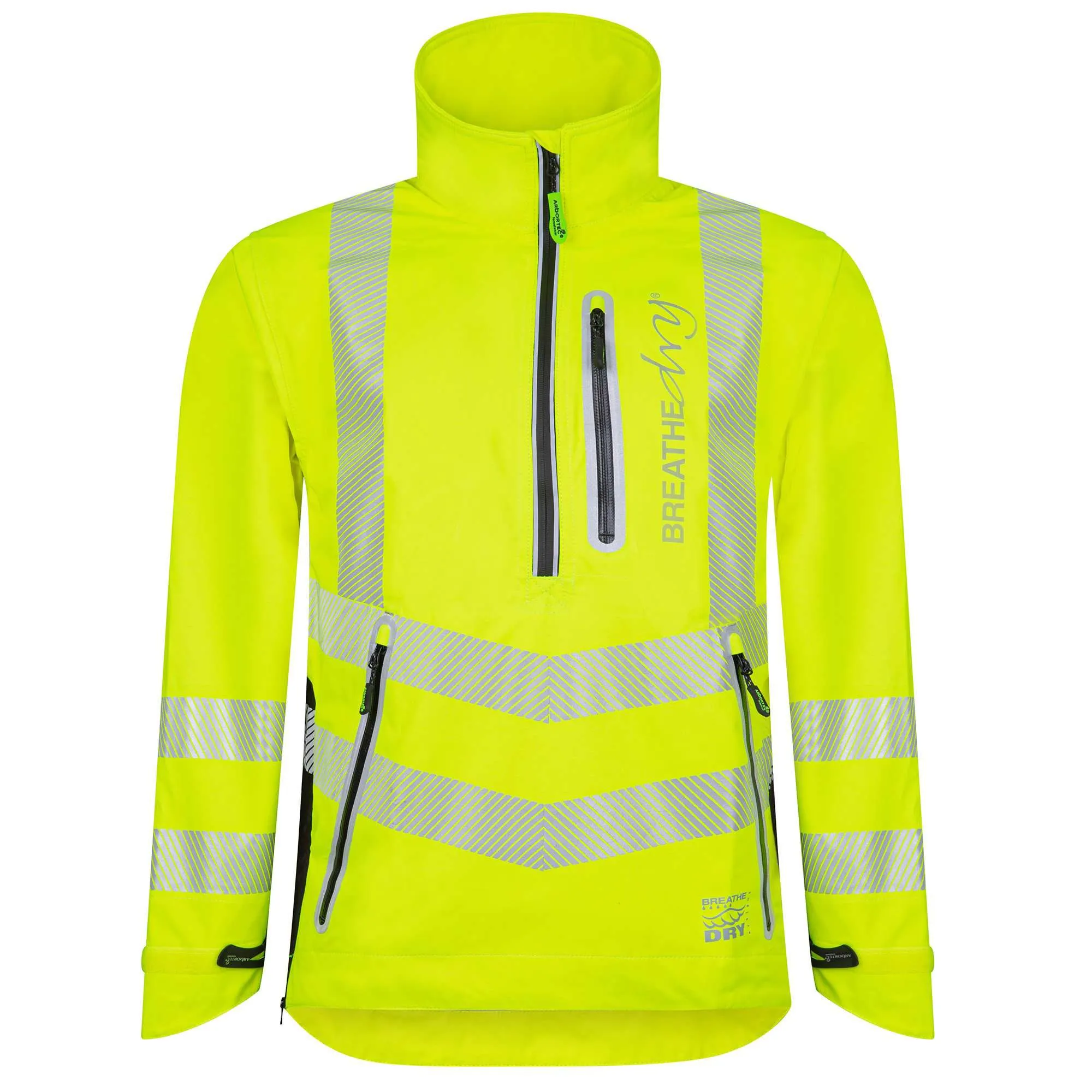 ATHV4400 Arbortec BreatheDry® Waterproof Smock - Hi-Vis Yellow