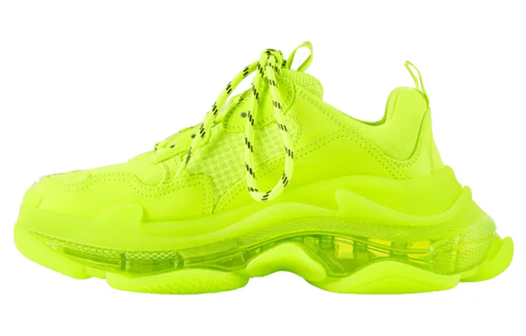 Balenciaga Triple S Clear Sole Sneakers, Yellow