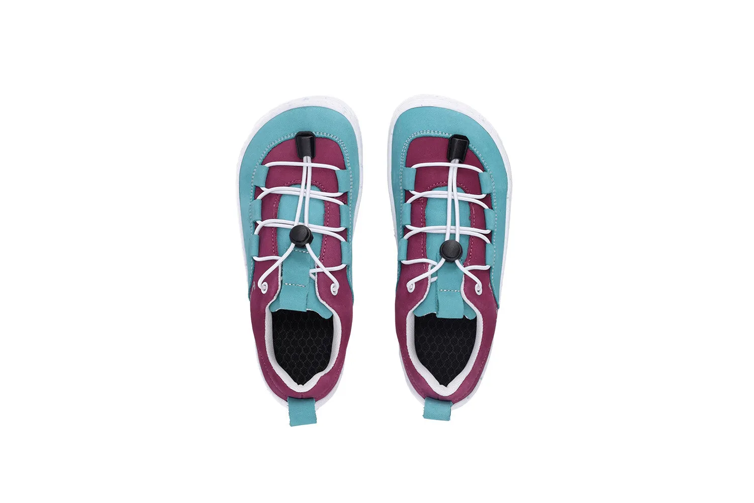 Be Lenka Kids barefoot sneakers - Xplorer - Light Teal & Plum