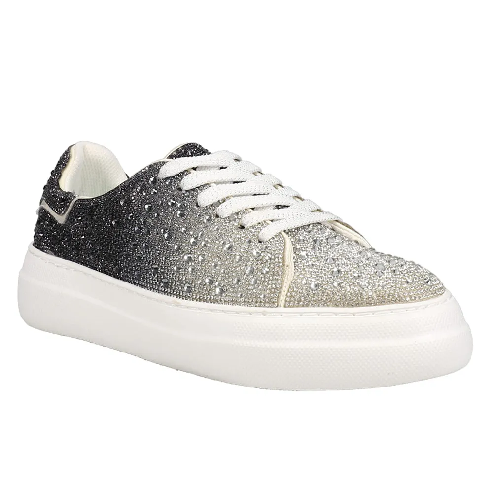 Bedazzle Rhinestone Platform Sneakers