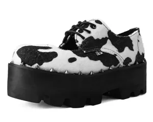 Black & White Cow Print Open Top Dino Lug