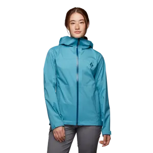 Black Diamond W Stormline Stretch Rain Shell- Cerulean