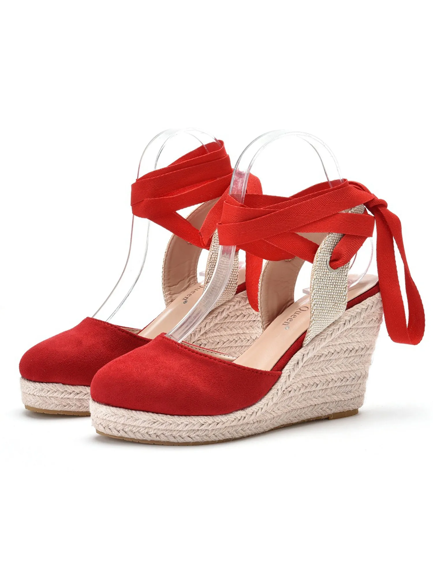 Bohemian Round Toe Platform Espadrille Wedge Heels