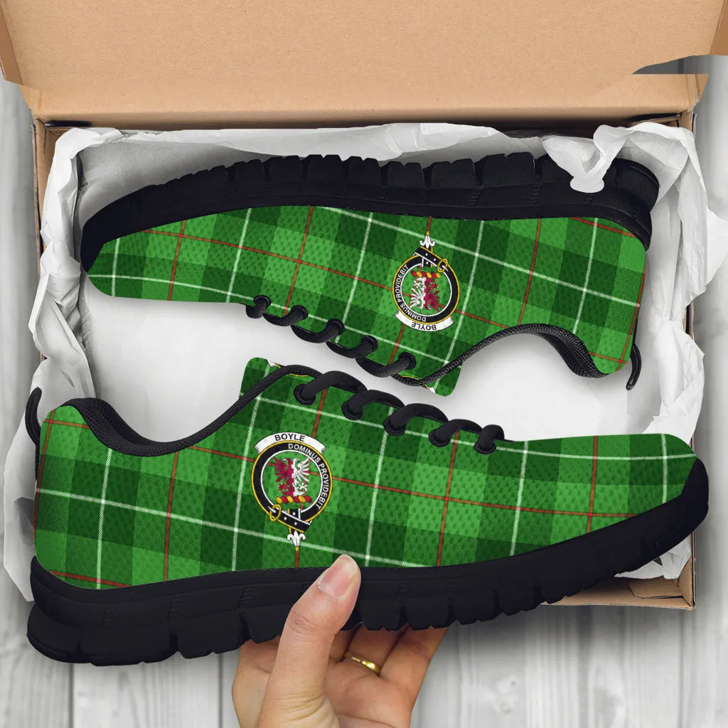 Boyle Tartan Sneakers with Family Crest