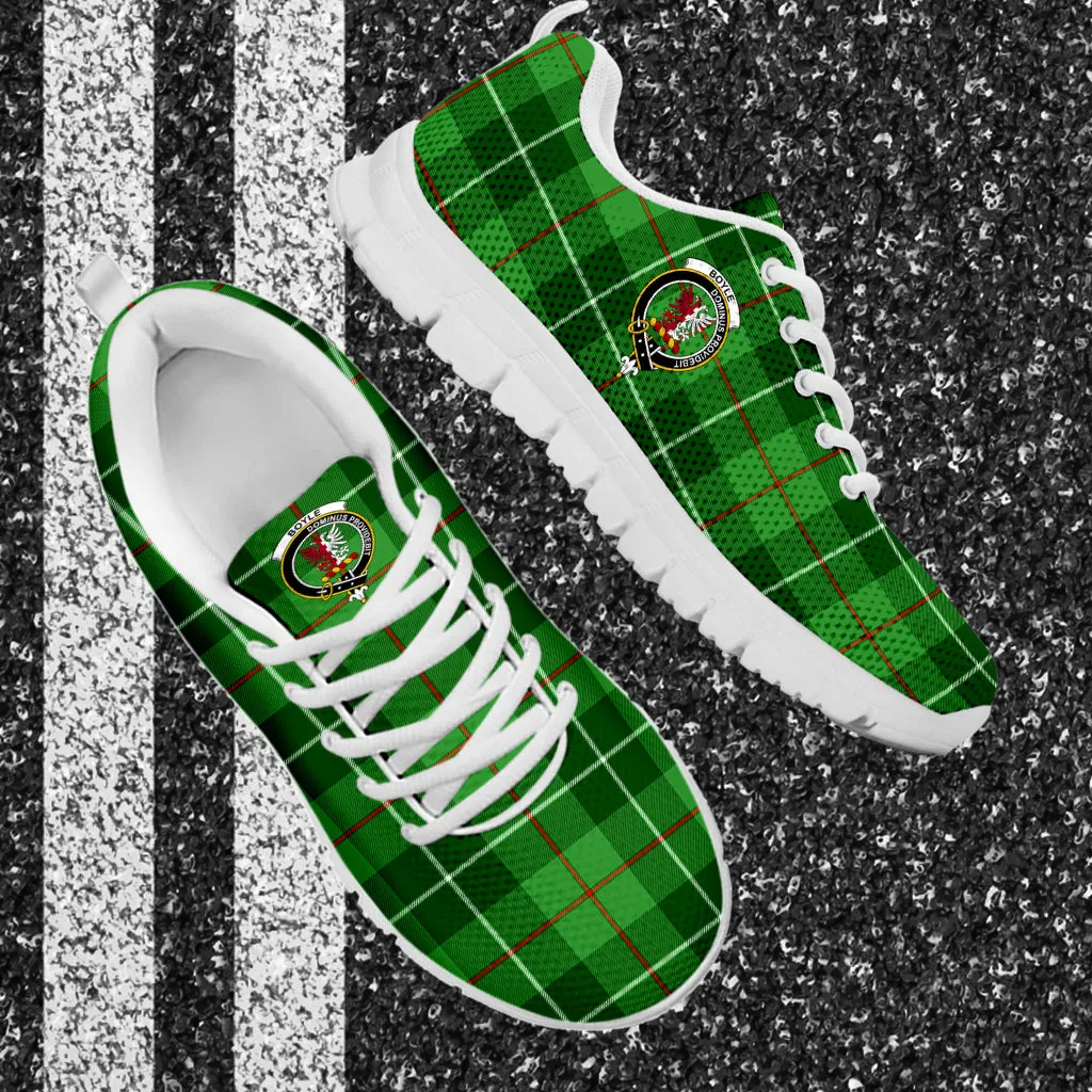 Boyle Tartan Sneakers with Family Crest