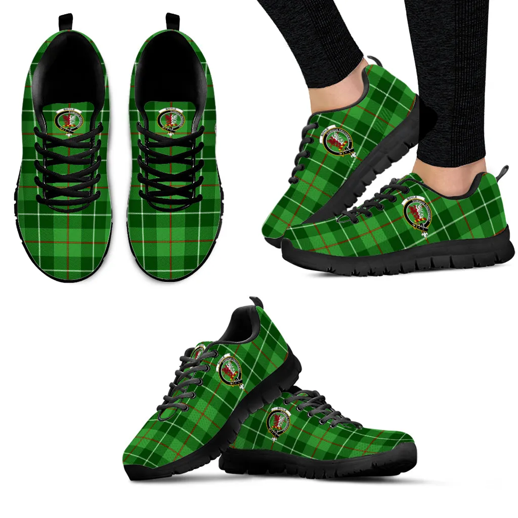 Boyle Tartan Sneakers with Family Crest