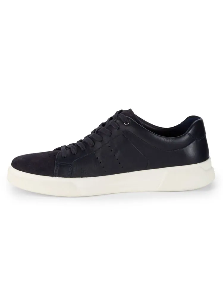 Brady sneakers in suede and Vince leather, black