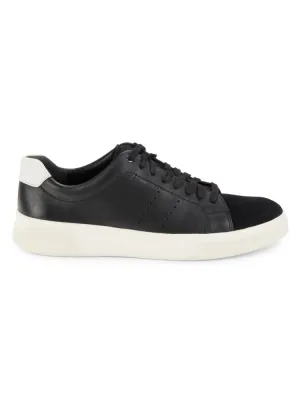 Brady sneakers in suede and Vince leather, black