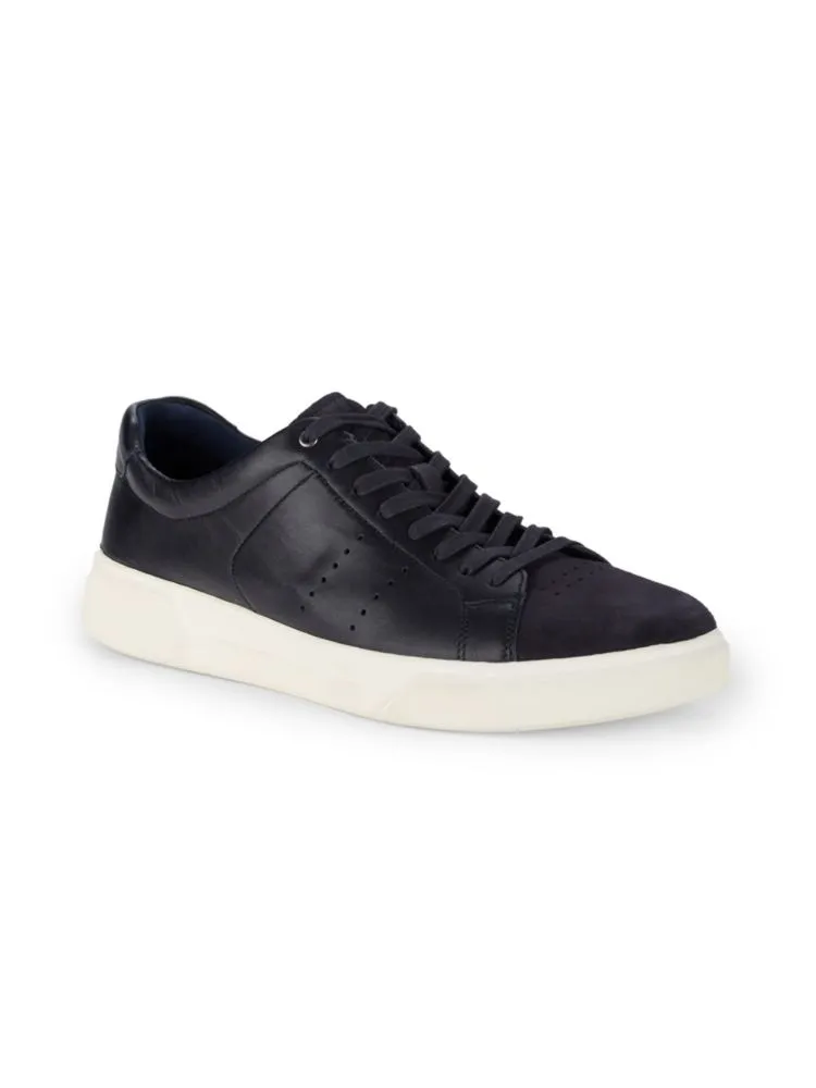 Brady sneakers in suede and Vince leather, black