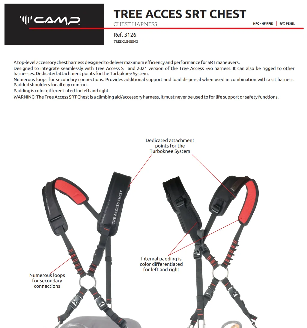 CAMP Tree Access SRT Chest Harness