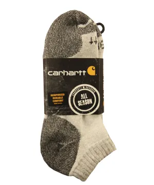 Carhartt Cotton Low Cut Work Sock (3 Pack)  - Heather Gray