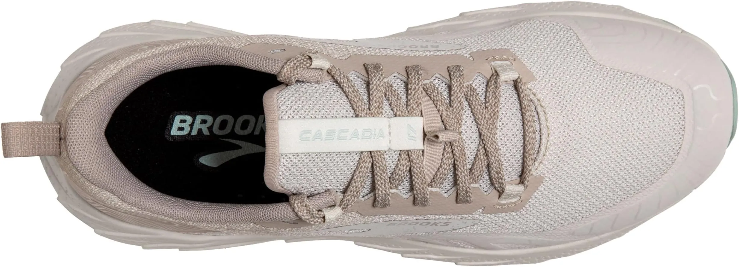 Cascadia 17 Brooks Sneaker in White Sand/Chateau Gray