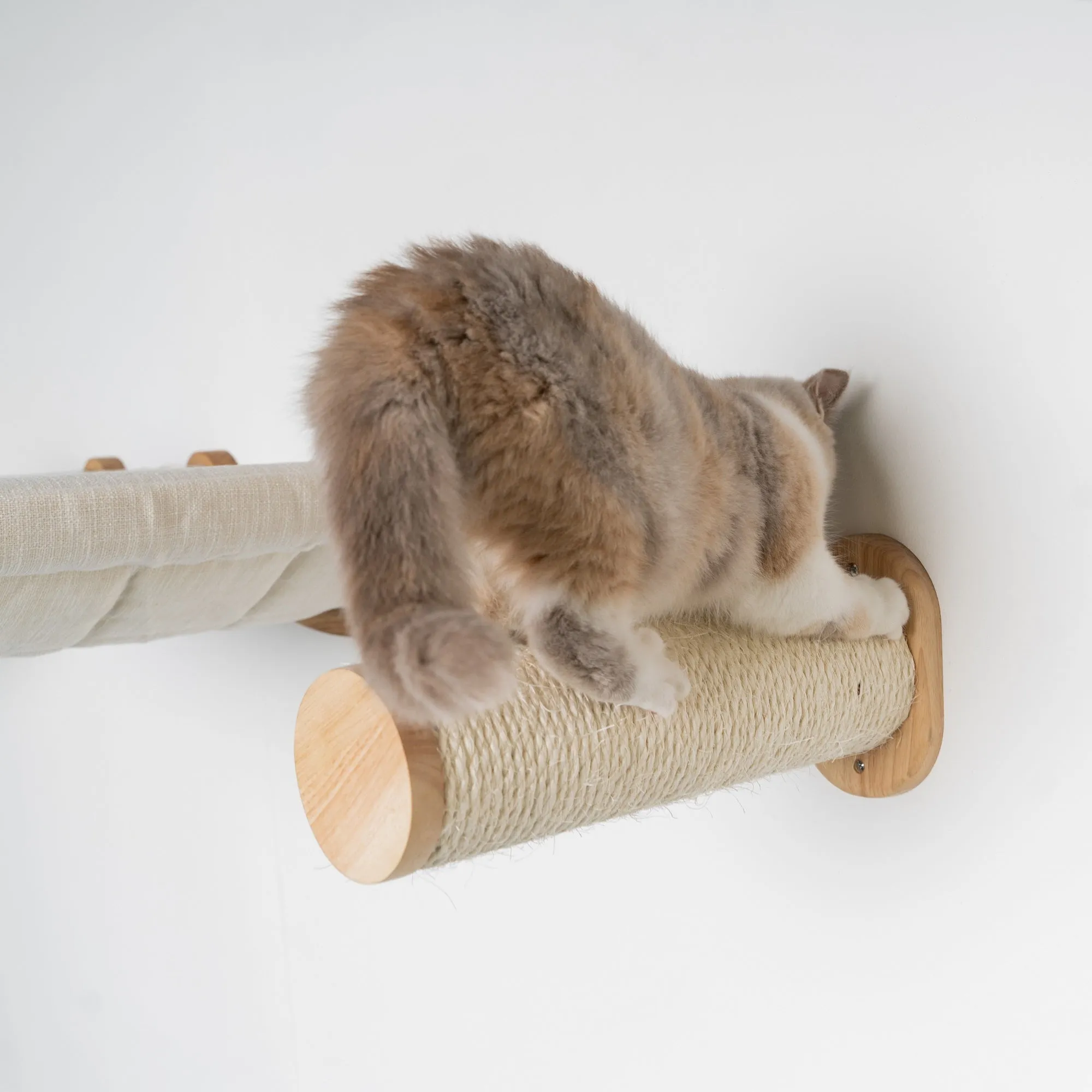 Cat Climbing Wall - Sisalpole Set (Beige)