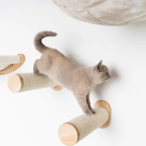 Cat Climbing Wall - Sisalpole Set (Beige)