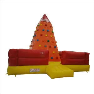 Challenging Inflatable Climbing Tower , Amusement Park Inflatable Climbing Wall And Slide