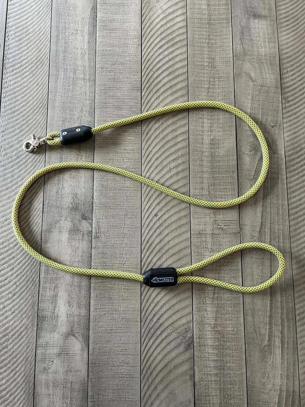 Clamped Climbing Rope Leash Yellow