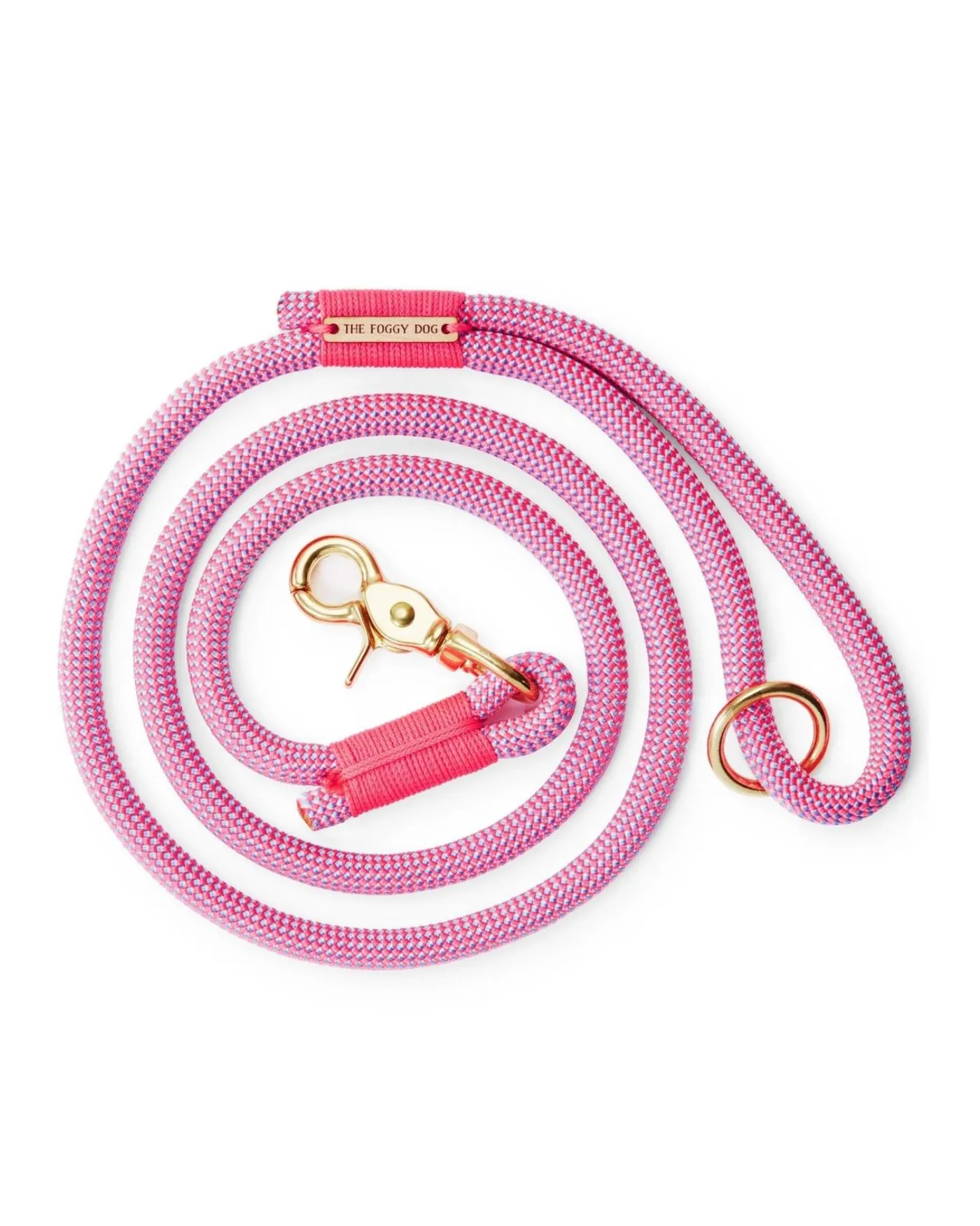 Climbing Rope Leash in Watermelon Pink (Made in the USA)