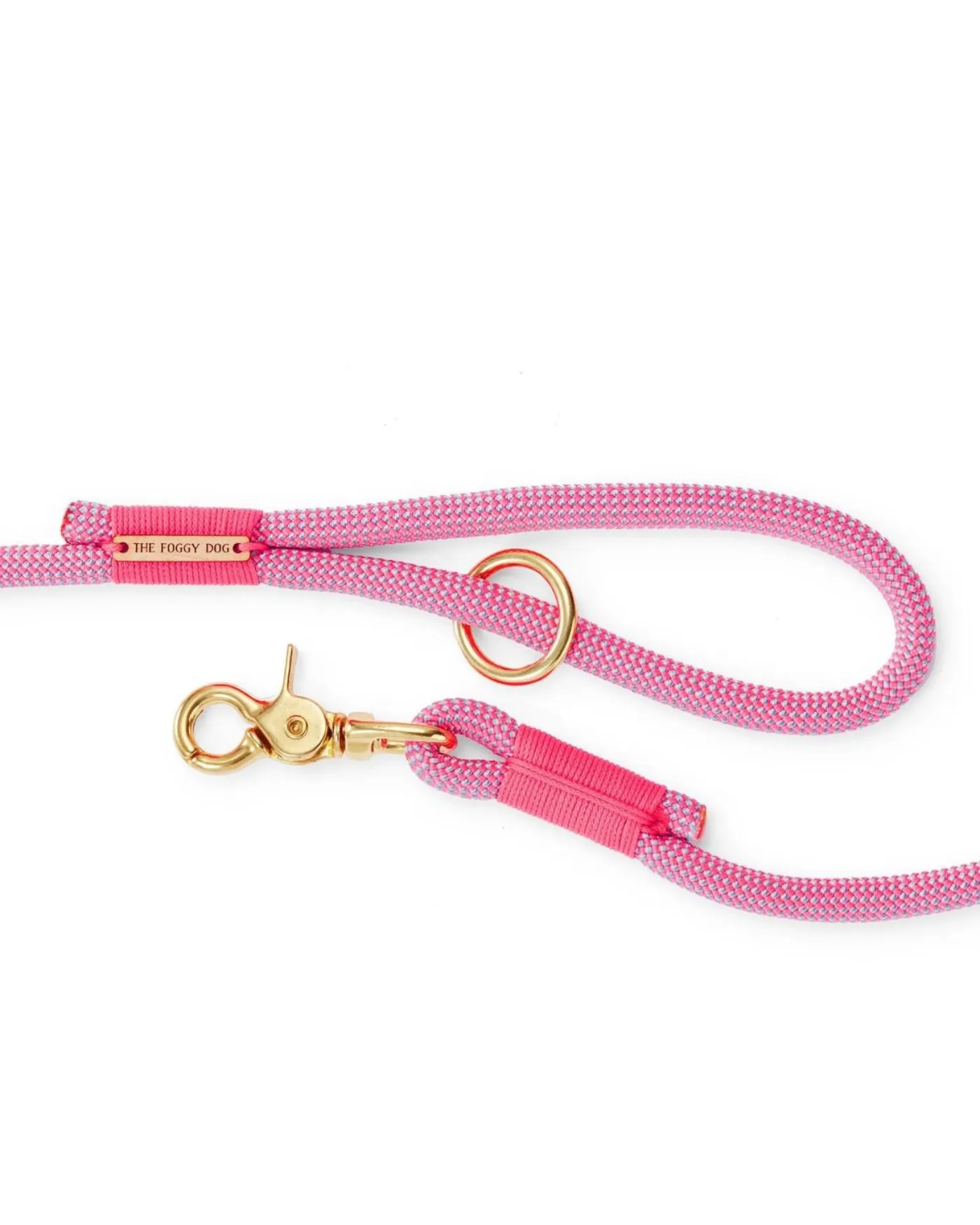 Climbing Rope Leash in Watermelon Pink (Made in the USA)