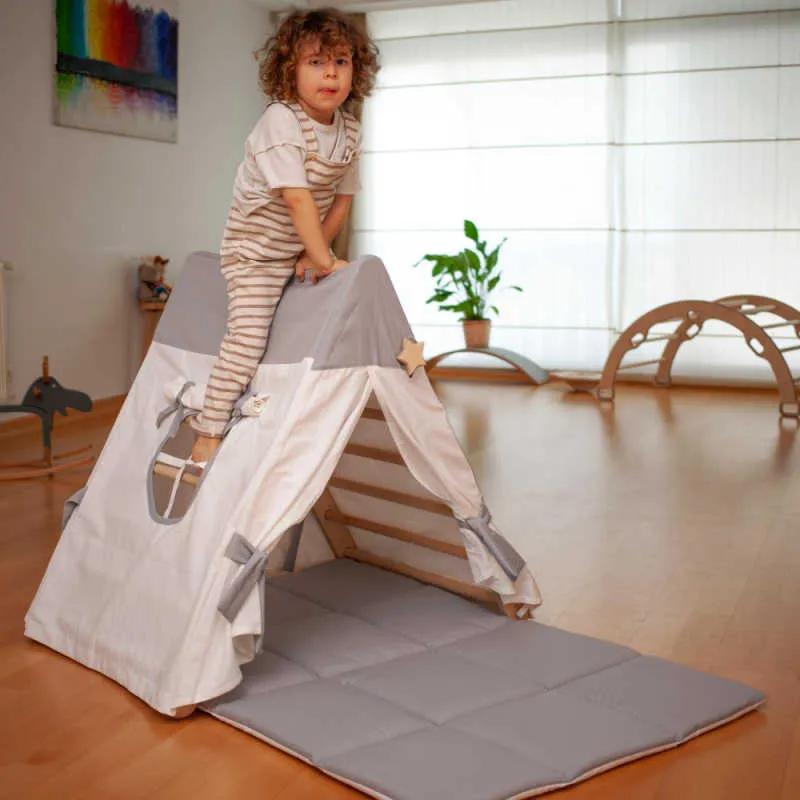 Climbing Triangle with Tent Cover, Mat, Ramp