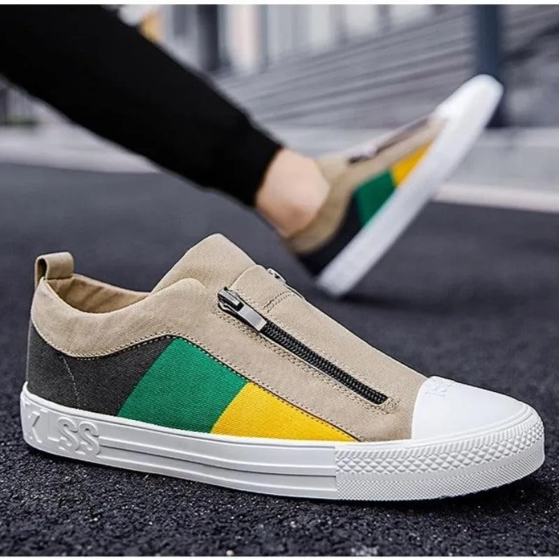 Color Block Canvas Sneakers