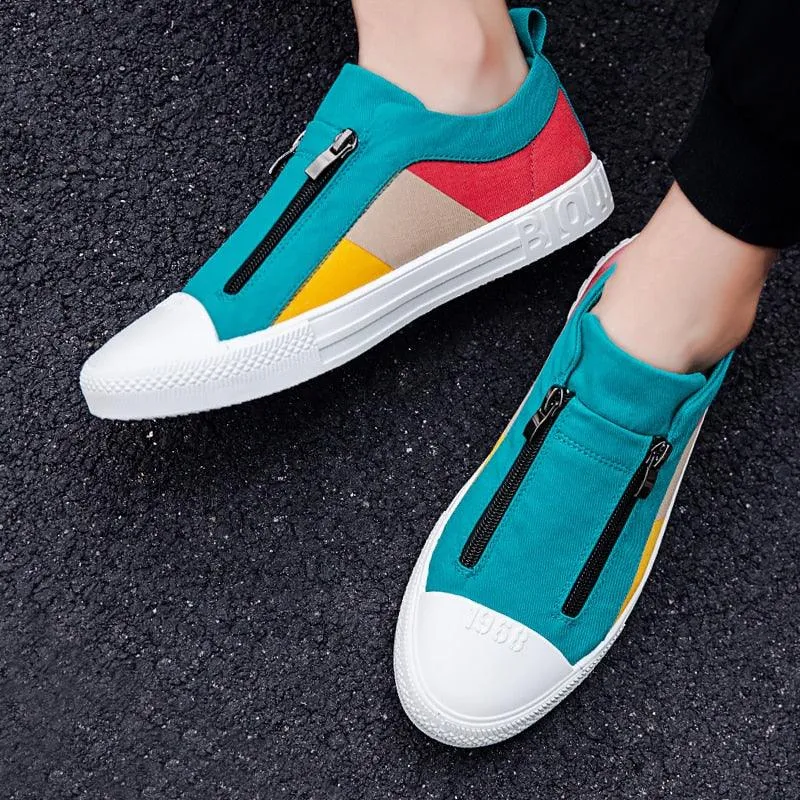 Color Block Canvas Sneakers