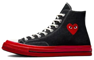 Converse Chuck Taylor All-Star 70 Hi Comme des Garcons PLAY Black Red Midsole