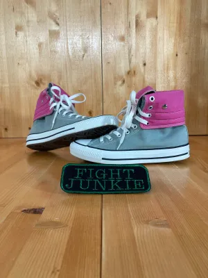 CONVERSE CHUCK TAYLOR ALL STAR Women Size 8 High Top Shoes Sneakers Gray & Pink 136630F