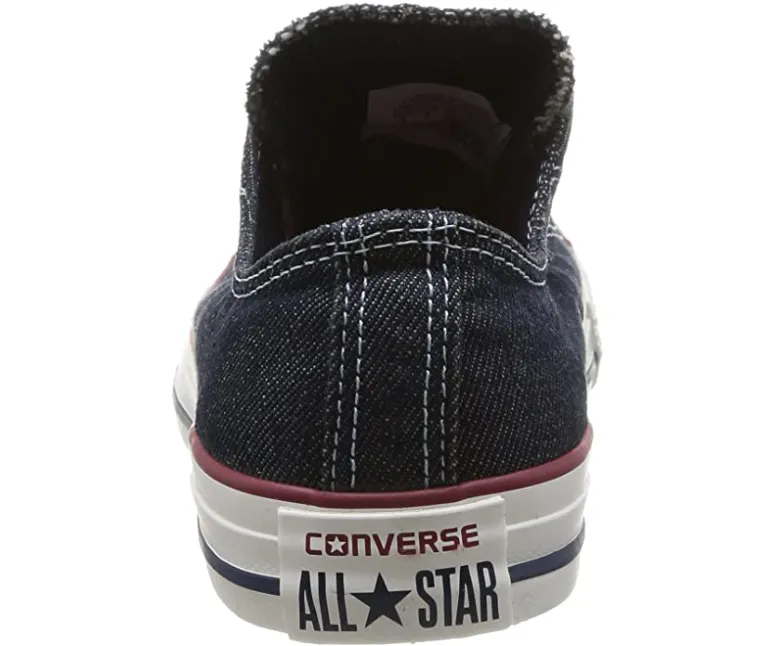 Converse scarpa sneakers da uomo in denim Ct OX 148497C blu scuro